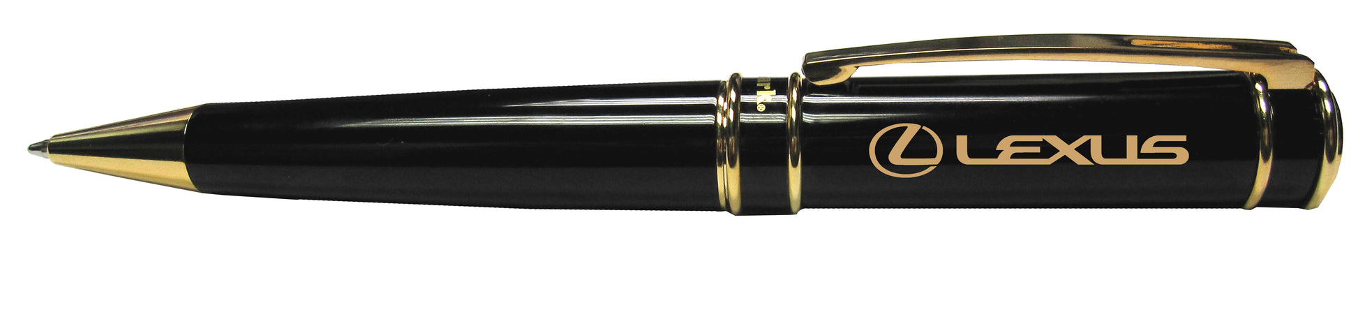 Executive Twist Action Ballpoint Pen black with gold appointments