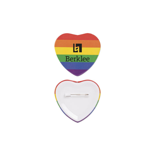 2" Heart Shaped Button