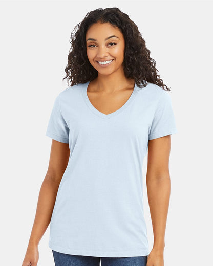 Women's Garment-Dyed V-Neck T-Shirt - GDH125