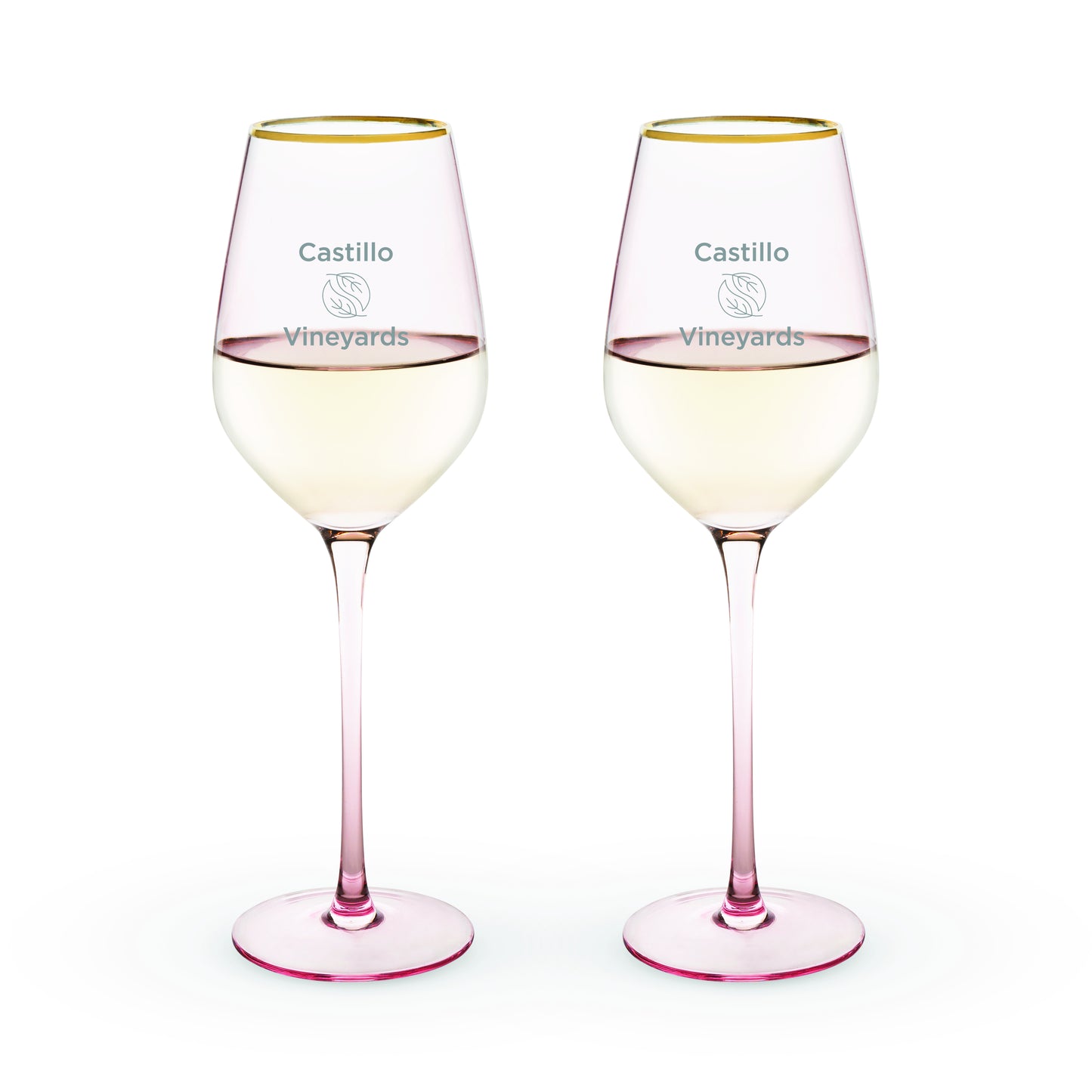 Twine Living® Rose Crystal White Wine Glass
