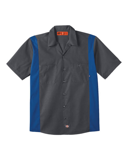 Men's Industrial Colorblocked Short Sleeve Shirt - LS524