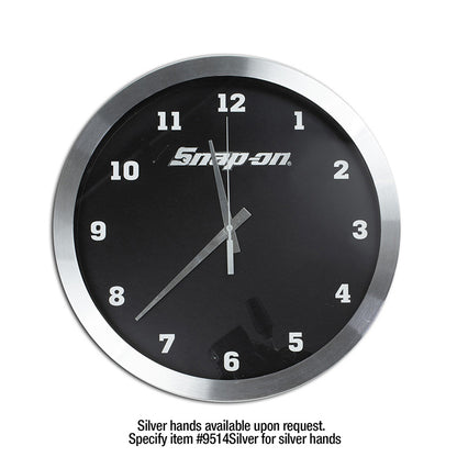"Bridge" 14” Brushed Metal Wall Clock