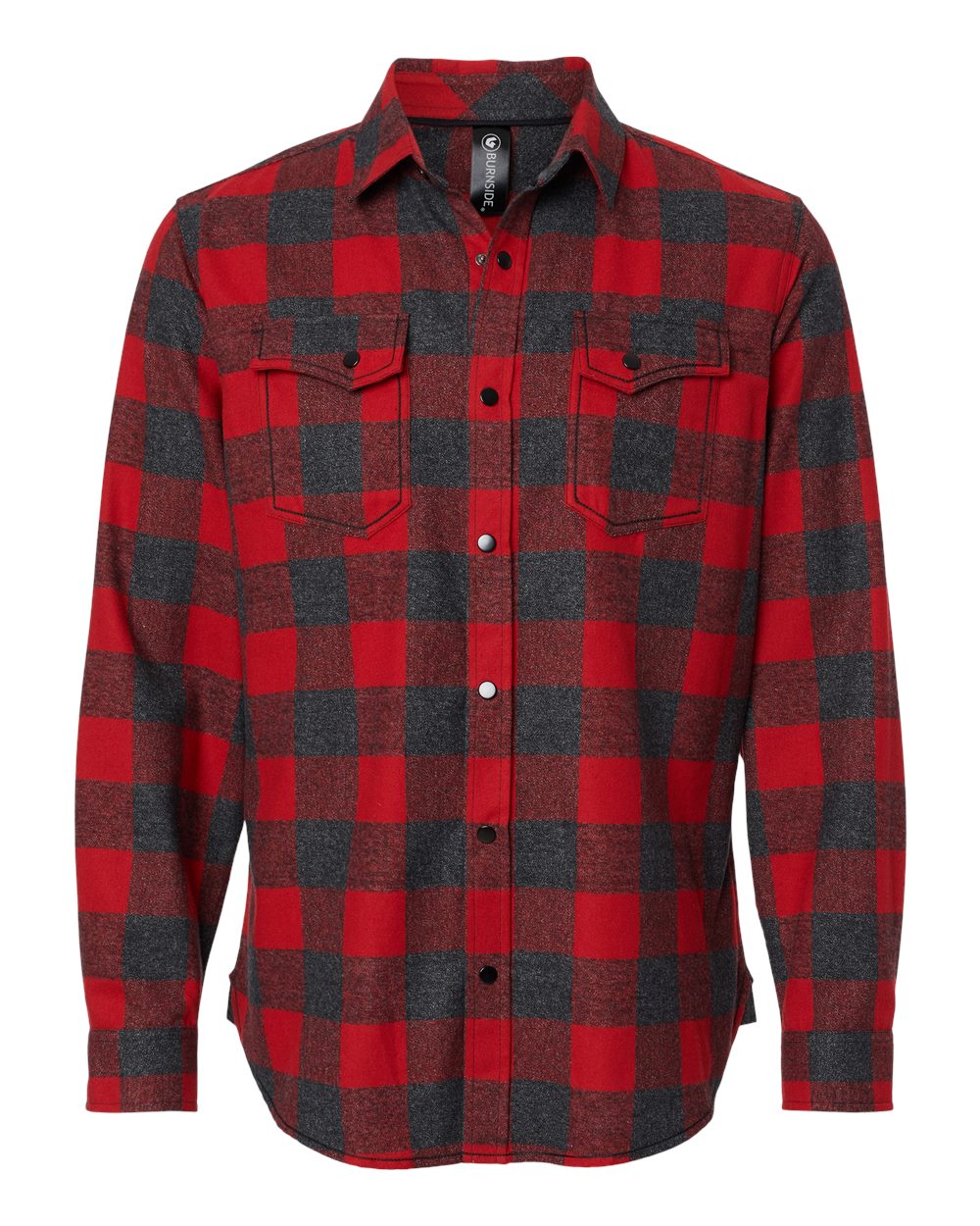 Men's Snap Front Plaid Flannel Shirt - 8219