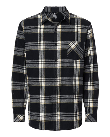 Men's Open Pocket Flannel Shirt - 8212