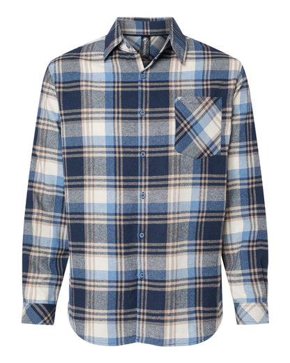 Men's Open Pocket Flannel Shirt - 8212