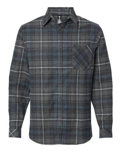 Men's Open Pocket Flannel Shirt - 8212