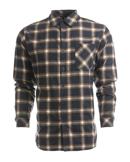 Men's Open Pocket Flannel Shirt - 8212