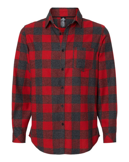Men's Open Pocket Flannel Shirt - 8212