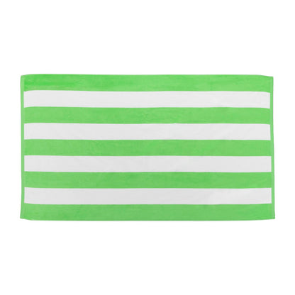 Cabana Stripe Terry Velour Beach Towel
