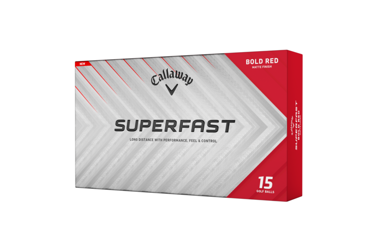 Callaway Superfast Golf Balls 15-Ball Pack - Bold Red