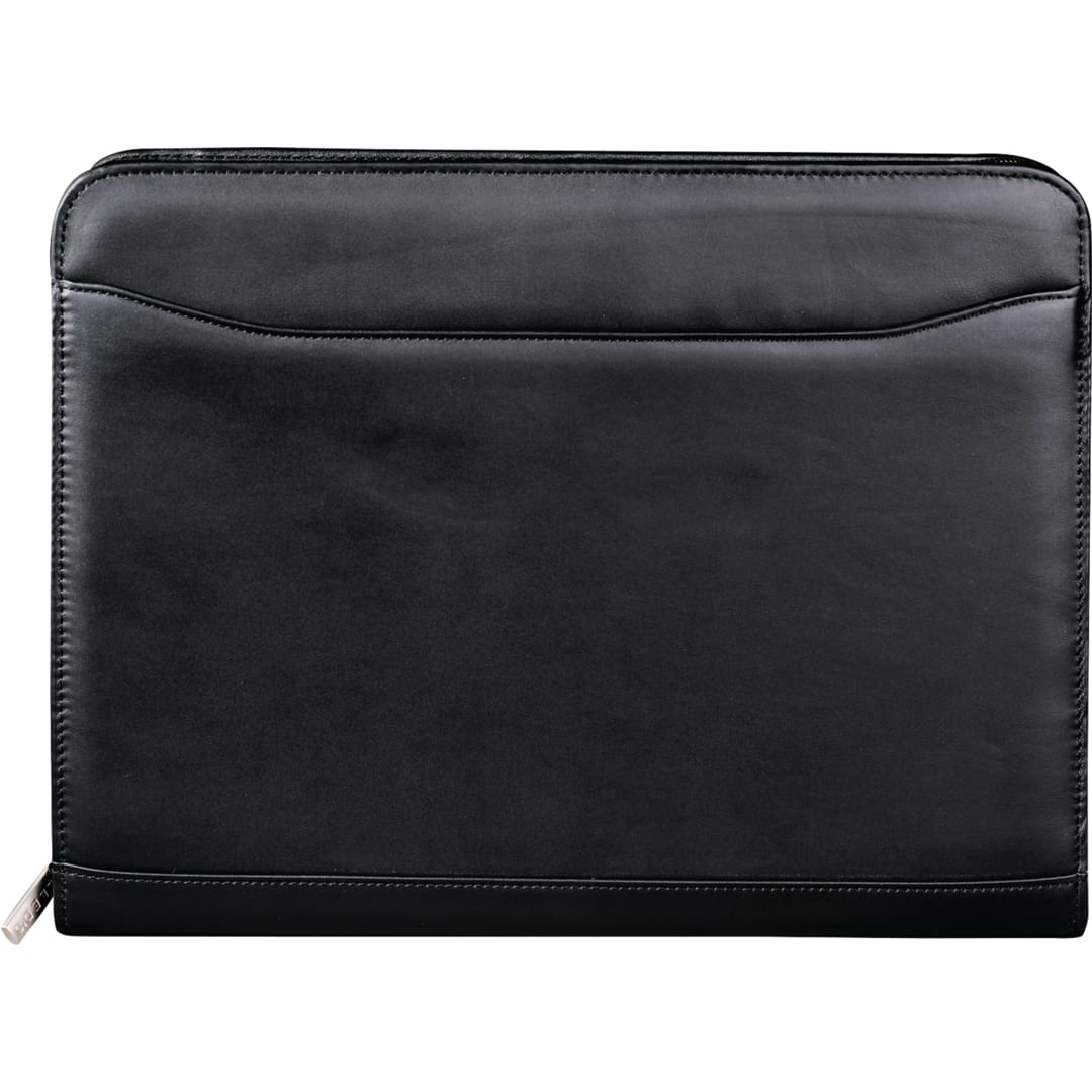 FSC® Mix Millennium Leather Zippered Padfolio