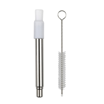 “Eco-Collapsible Straw” 8” Reusable Stainless Steel Straw