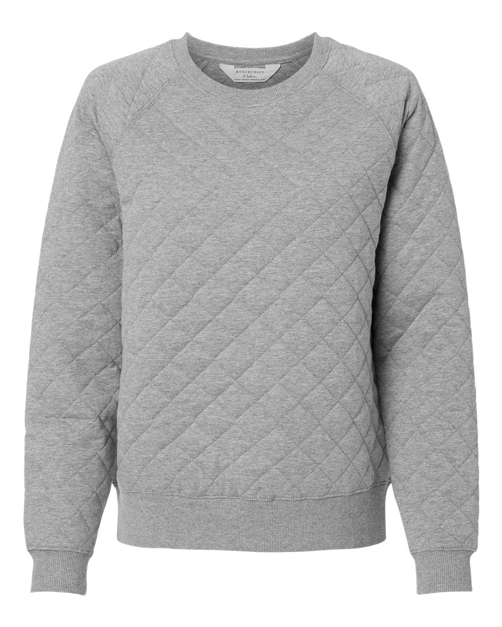 Women's Quilted Crewneck Pullover - R08