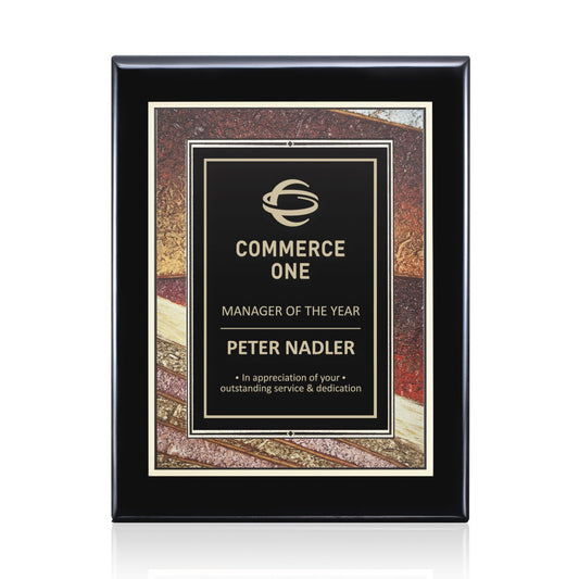 Oakleigh/Albina Plaque - Black Finish