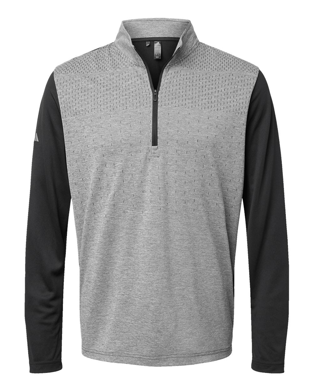 Men's Ultimate365 Heather Block Print Quarter-Zip Pullover - A522