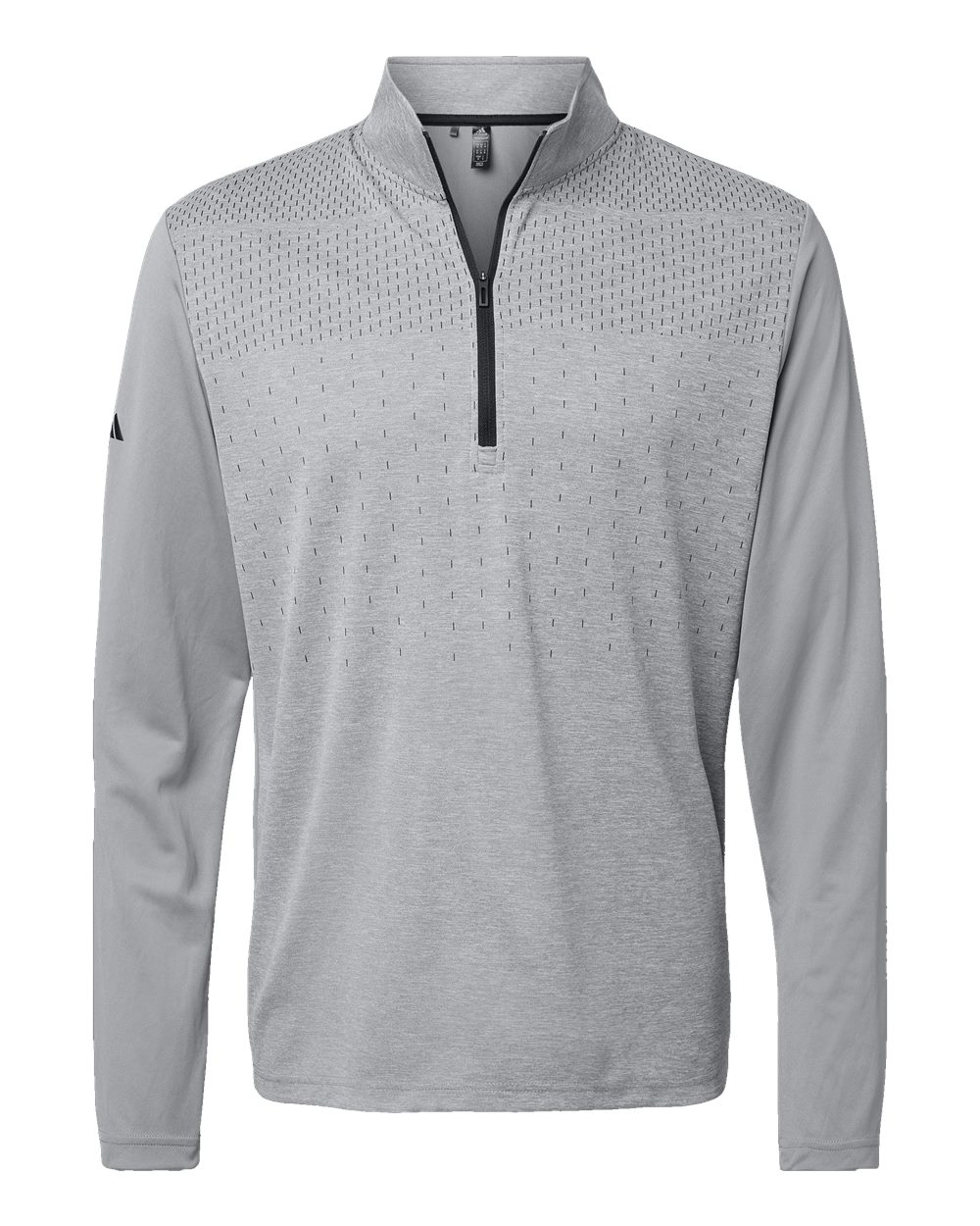 Men's Ultimate365 Heather Block Print Quarter-Zip Pullover - A522