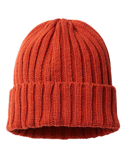 Sustainable Cable Knit Cuffed Beanie - SHORE