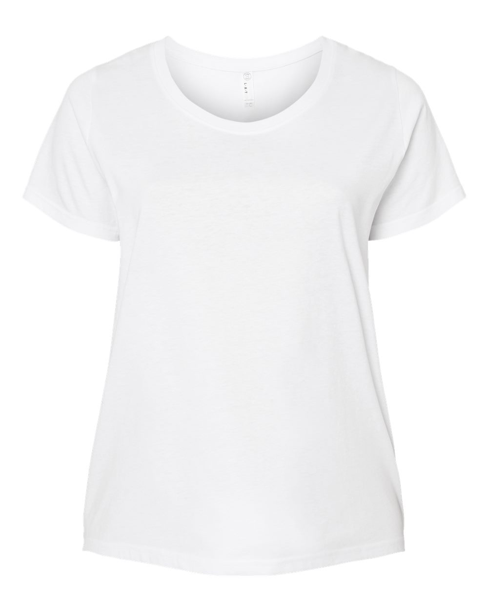 Women's Curvy Collection Fine Jersey Tee - 3816