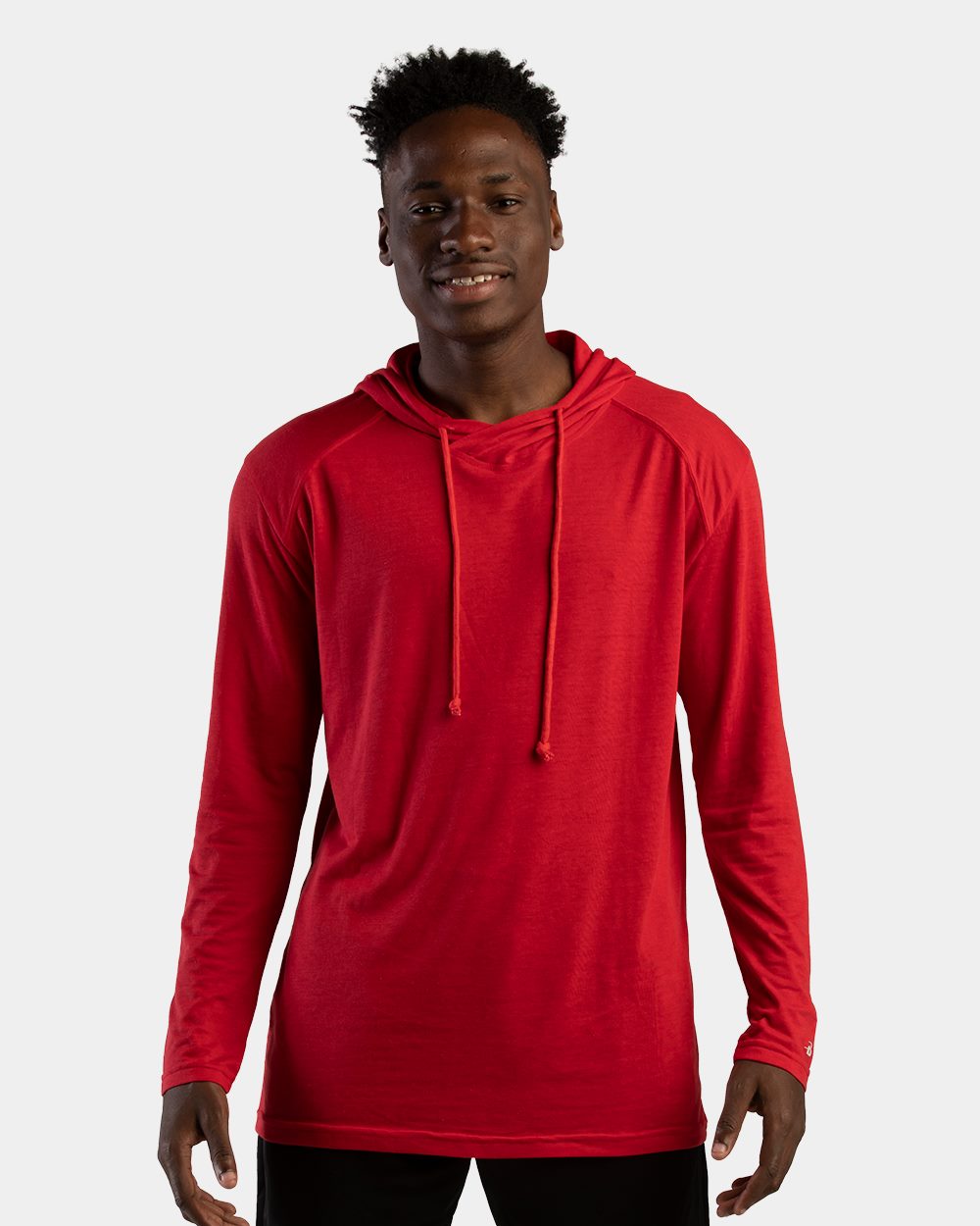 Men's Tri-Blend Surplice Hooded Long Sleeve T-Shirt - 4905