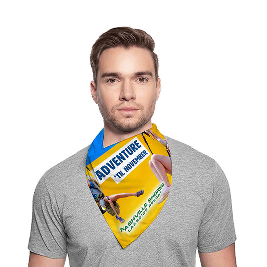 “THE AURORA BANDANA” Headband and Neck Wear Full Color Sublimation – Domestic Production – 22” x 22”