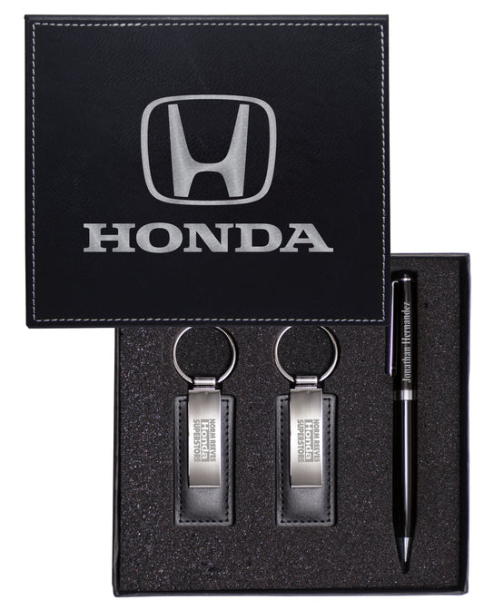 His and Hers Keychain With Pen
