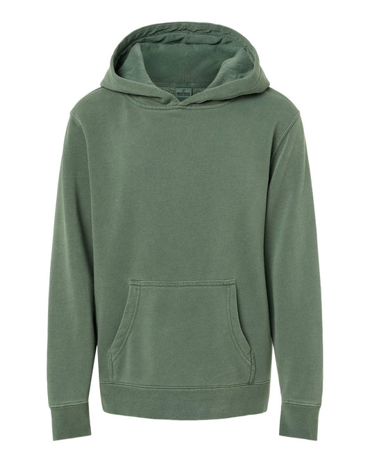 Youth Midweight Pigment-Dyed Hooded Sweatshirt - PRM1500Y