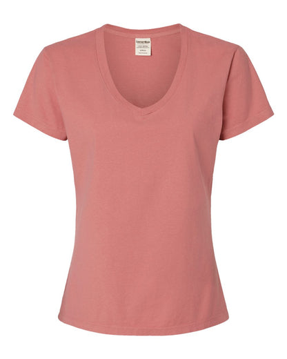 Women's Garment-Dyed V-Neck T-Shirt - GDH125