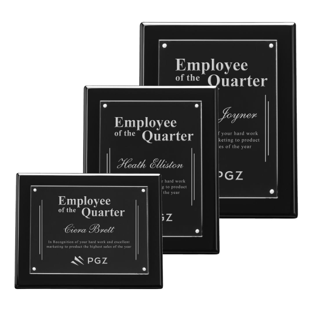 Sedum Plaque - Black