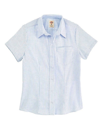 Women's Short Sleeve Stretch Oxford Shirt - S254