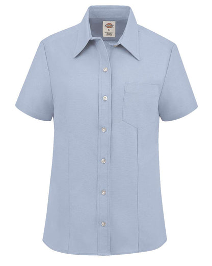 Women's Short Sleeve Stretch Oxford Shirt - S254