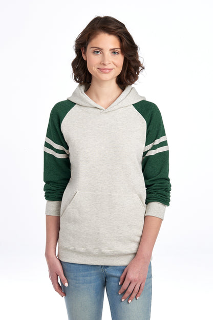 Jerzees Unisex NuBlend Varsity Colorblock Hooded Sweatshirt 97C