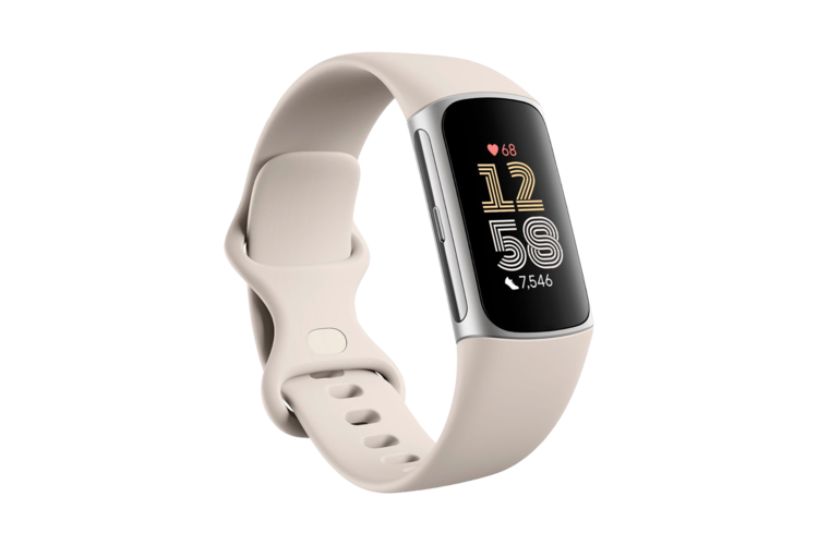 Fitbit Charge 6 Advanced Health Tracker - Porcelain/Silver Aluminum