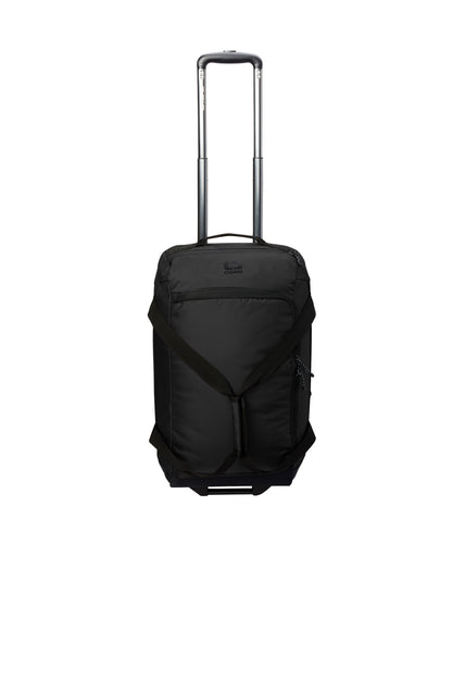 Front View of Blacktop OGIO Passage Wheeled Carry-On Duffel 98002