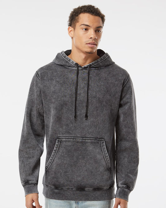 Unisex Midweight Mineral Wash Hooded Sweatshirt - PRM4500MW