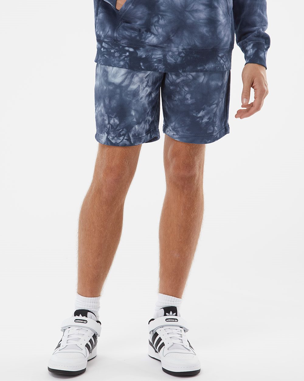 Unisex Tie-Dyed Fleece Shorts - PRM50STTD