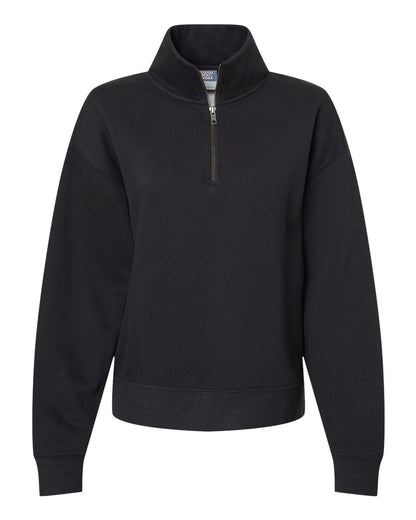Women's Sueded Fleece Quarter-Zip Sweatshirt - W22713