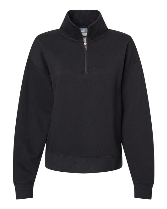 Women's Sueded Fleece Quarter-Zip Sweatshirt - W22713