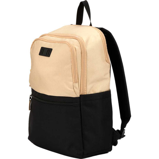 Front View of Black Duo Recycled 15" Laptop Backpack