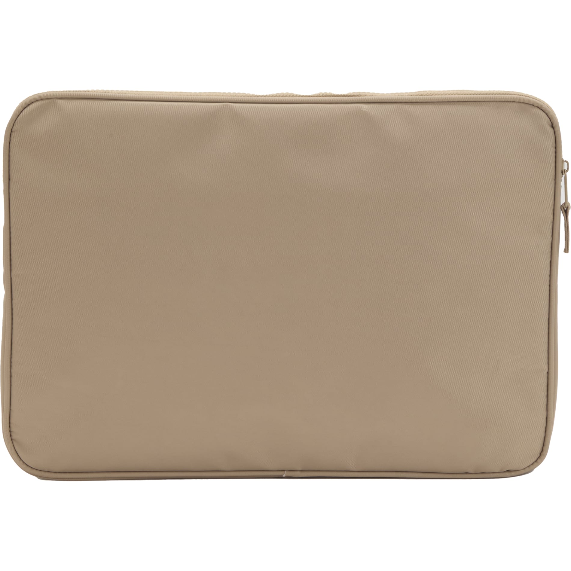 Rear View of Tan Daybreak Recycled 15" Laptop Sleeve