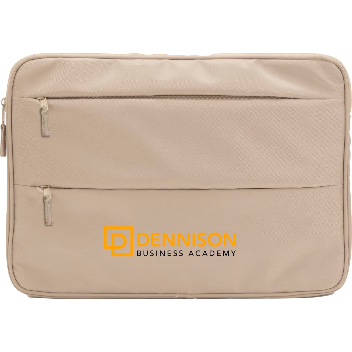 Front View of Tan Daybreak Recycled 15" Laptop Sleeve