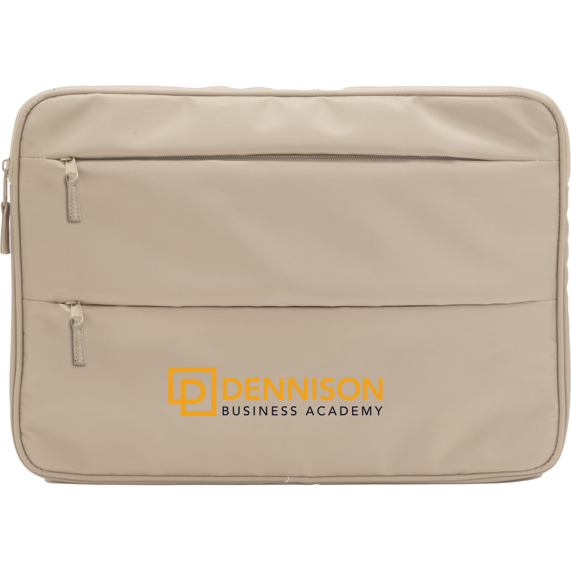 Front View of Tan Daybreak Recycled 15" Laptop Sleeve