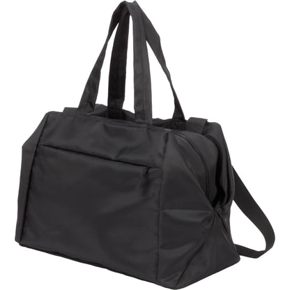 Front View of Black Daybreak Recycled Duffle