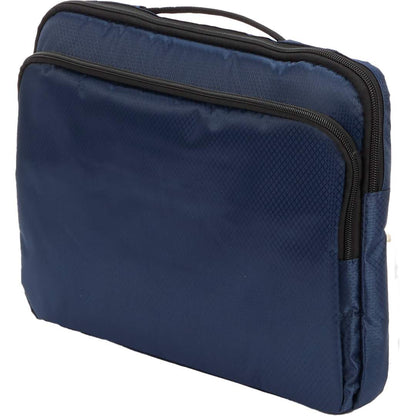Front View of Blue Diamond Ripstop Recycled 15" Laptop Sleeve