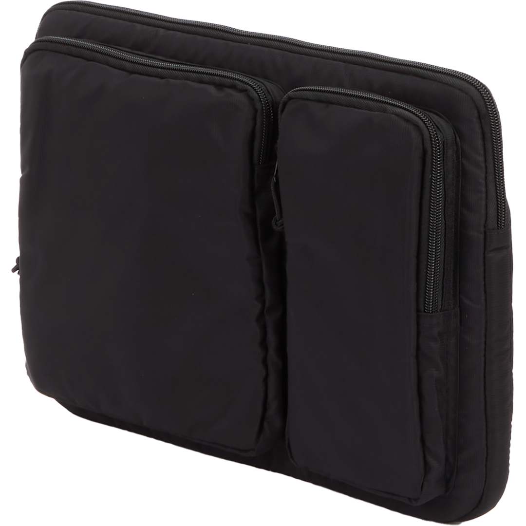Front View of Black Greenway Recycled 15" Laptop Sleeve