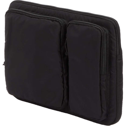 Front View of Black Greenway Recycled 15" Laptop Sleeve