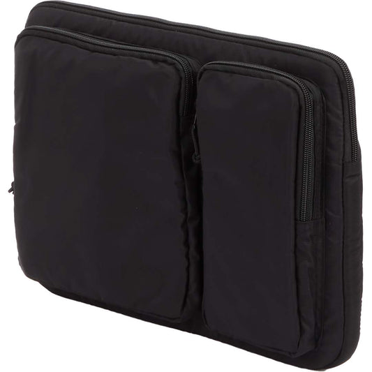 Front View of Black Greenway Recycled 15" Laptop Sleeve