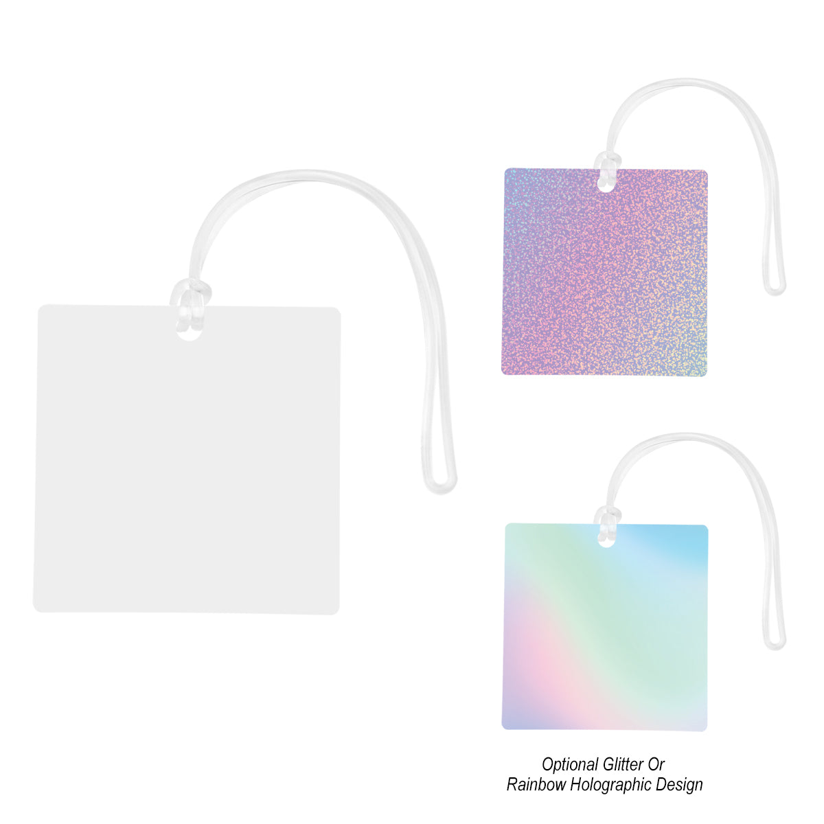 Acrylic Bag Tag - 4" Square