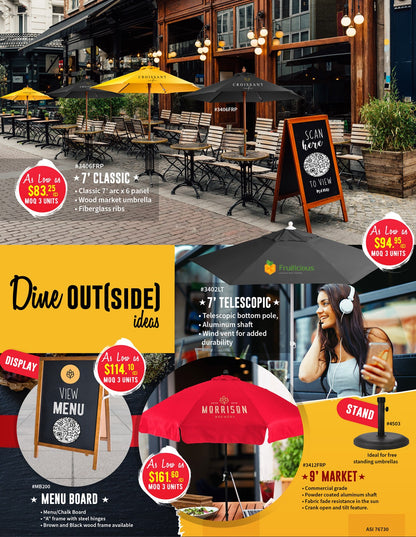 Black Heavy Umbrella Stand