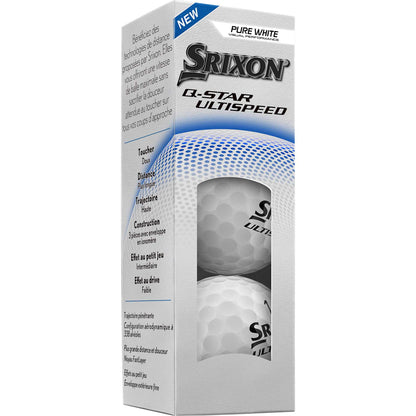 Srixon Q-STAR ULTISPEED Golf Balls - 3 Pack
