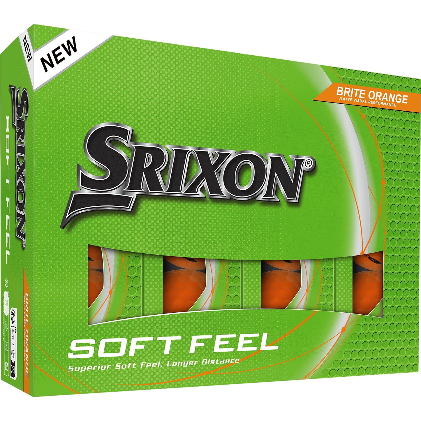Srixon Soft Feel BRITE Golf Balls - 12 Pack